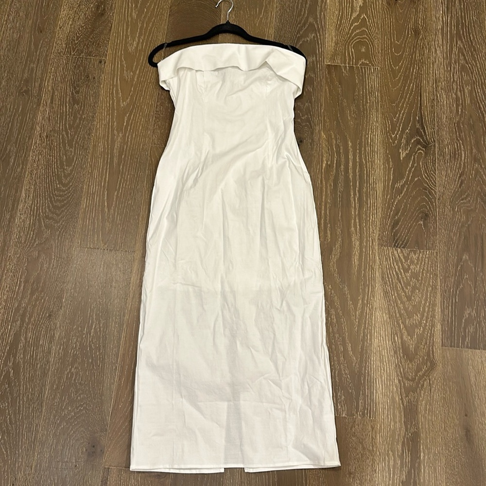White maxi dress
